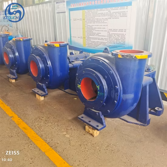 Unidade de bombeamento de lama de areia de dragagem de rio para projeto de sucção de lama de bombeamento