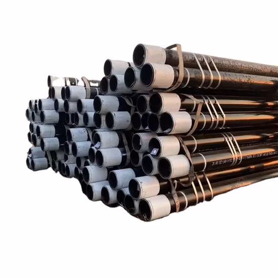 API 5CT J55 K55 L80 K55 Materiais Tubulação e Invólucro com 4 1/2 Polegadas 2 7/8 Polegadas Tamanho Eue Nue para Uso em Campo Petrolífero Tubos de Aço Sem Costura Tubo de Aço Carbono